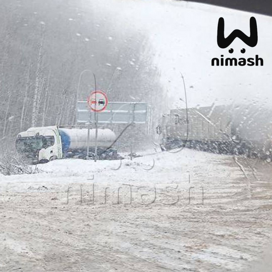 Огромная пробка образовалась на трассе в Нижегородской области из-за ДТП - фото 1