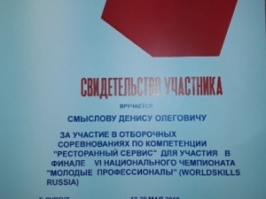 VI Финал Национального Чемпионата "Молодые профессионалы» (WorldSkills Russia)