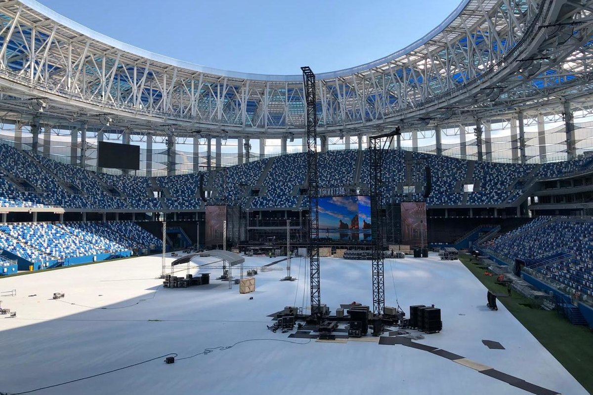 На стадионе &laquo;Нижний Новгород&raquo; завершается подготовка к первому концерту - фото 1
