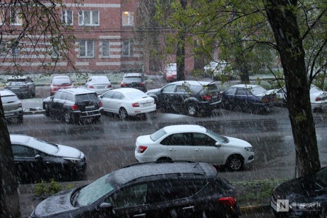 Фото: снежная буря обрушилась на Нижний Новгород 7 мая - фото 8