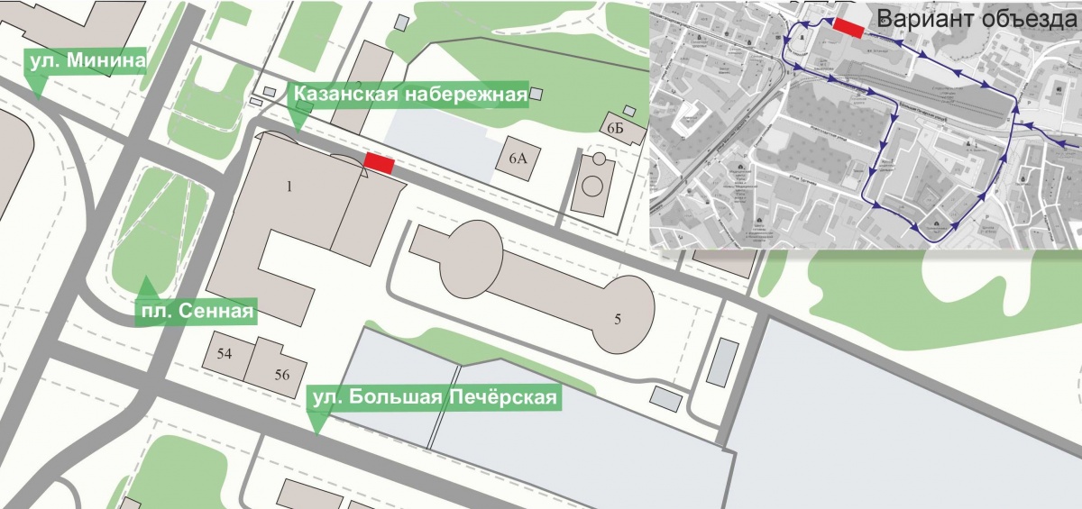 Часть дороги у площади Сенной перекроют в Нижнем Новгороде - фото 1