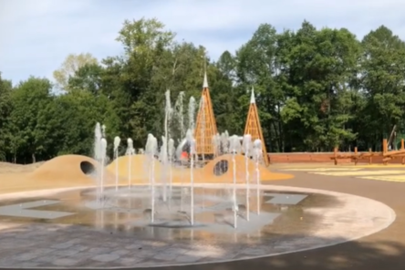 Сухой фонтан тестируют в нижегородском парке &laquo;Швейцария&raquo;