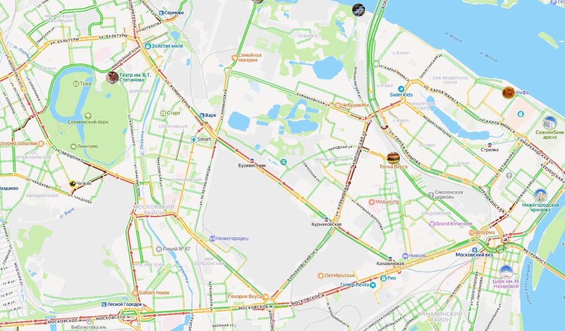 Жуткие пробки образовались в Нижнем Новгороде вечером 21 января - фото 3