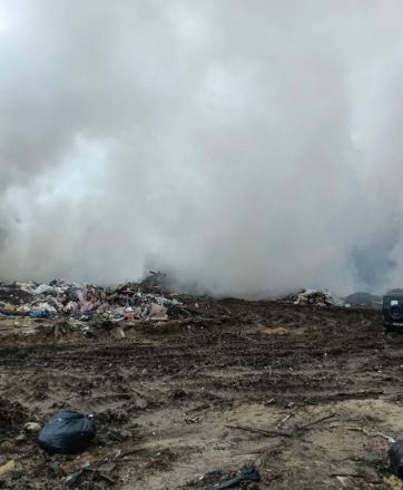 Опубликованы фото масштабного пожара на незаконной свалке в Нижнем Новгороде - фото 2