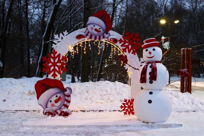 Новогодние фотозоны установили в семи парках Нижнего Новгорода - фото 1