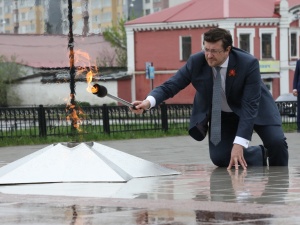 Частица кремлевского Вечного огня зажглась в Сормове