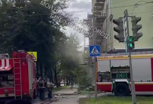 Соцсети: пожар произошел в здании медицинского центра в Нижнем Новгороде - фото 1