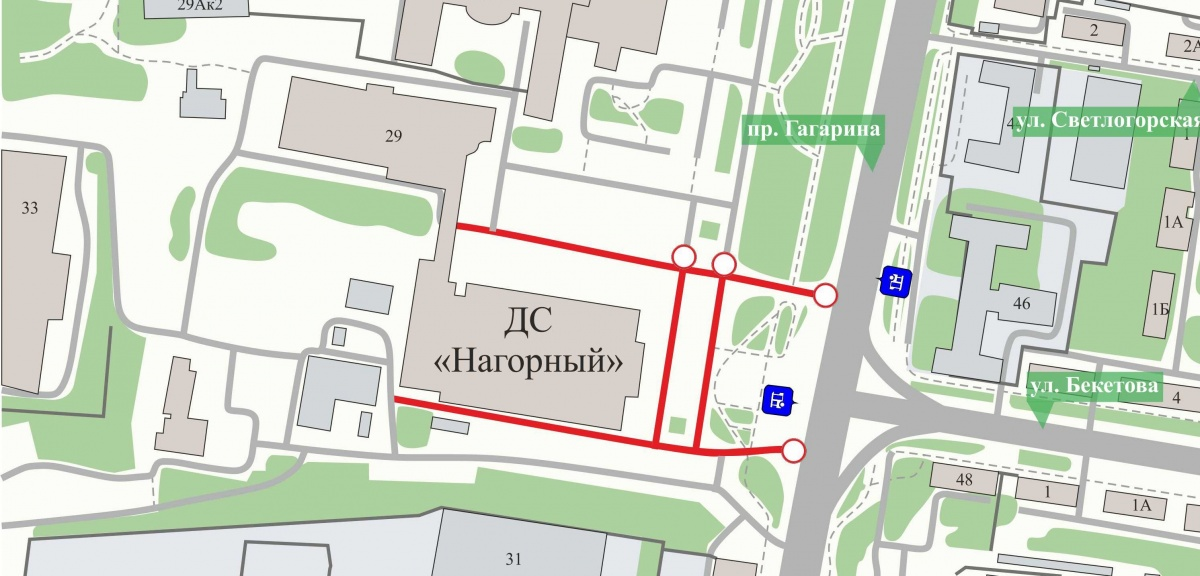 Проезд у нижегородского Дворца спорта вновь перекроют 19 и 21 декабря - фото 1